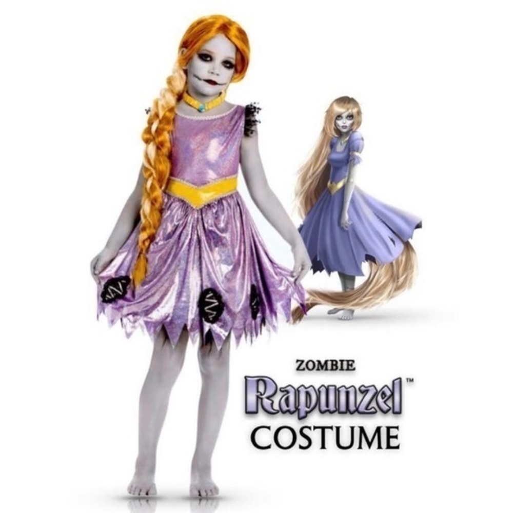 ONCE UPON A ZOMBIE Rapunzel Princess zombie Halloween costume size XS